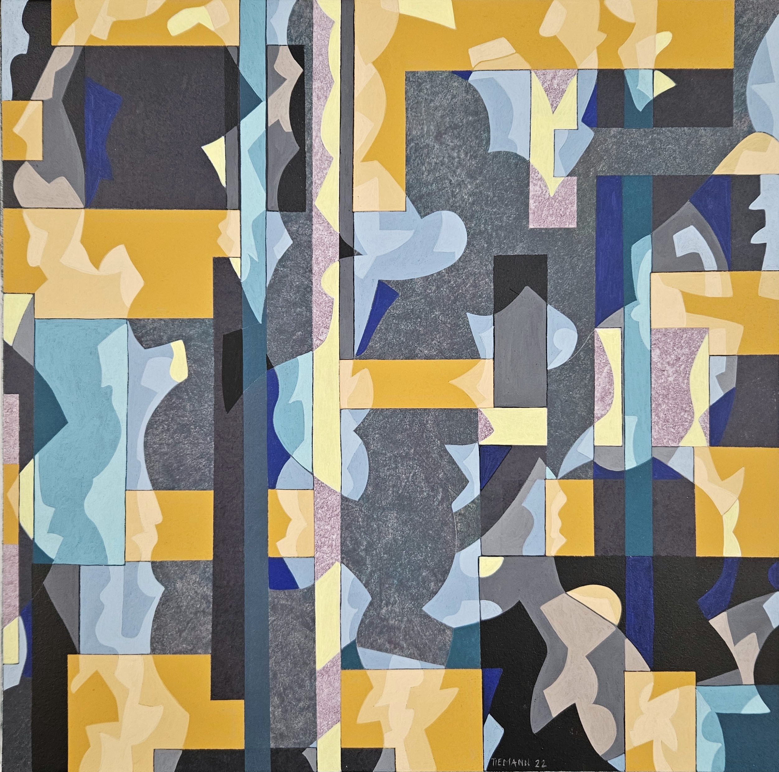 The robber and the prince, 2022, 50 x 50 cm, Acryl on Canvas