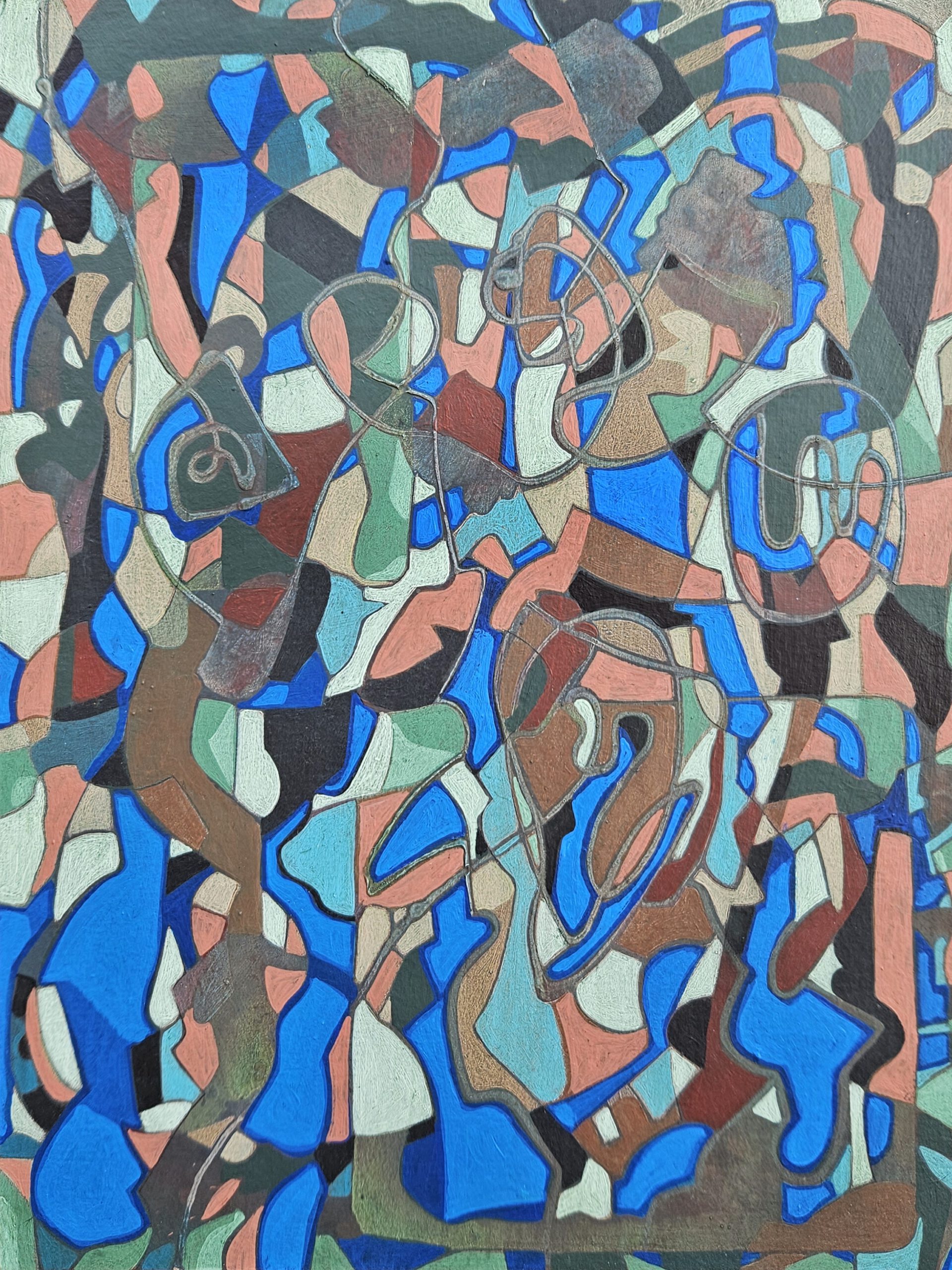 Time walking, 2023, 24 x 32 cm, Acryl on Paper