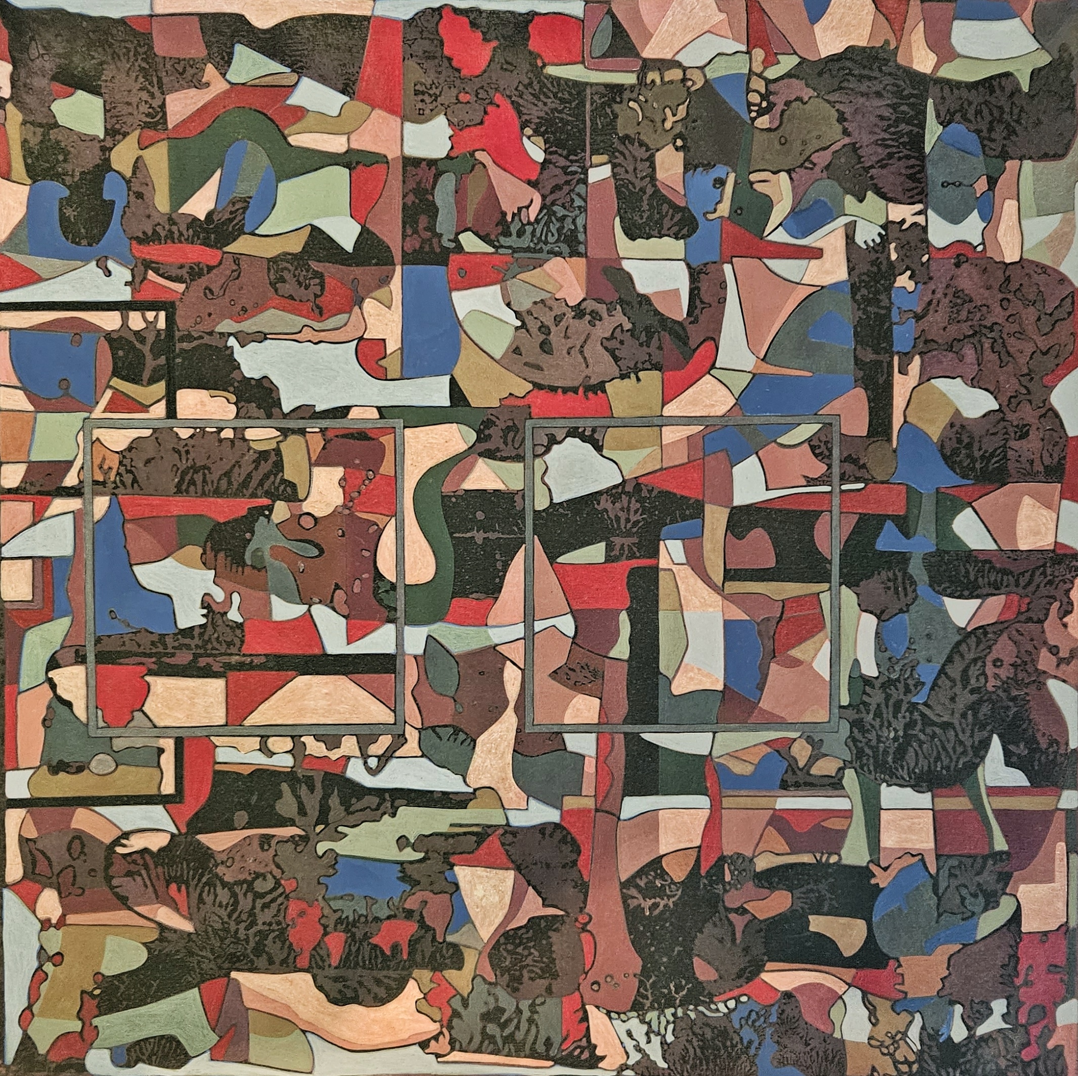 Photosynthesis, 2022, 50 x 50 cm, Acryl on Canvas