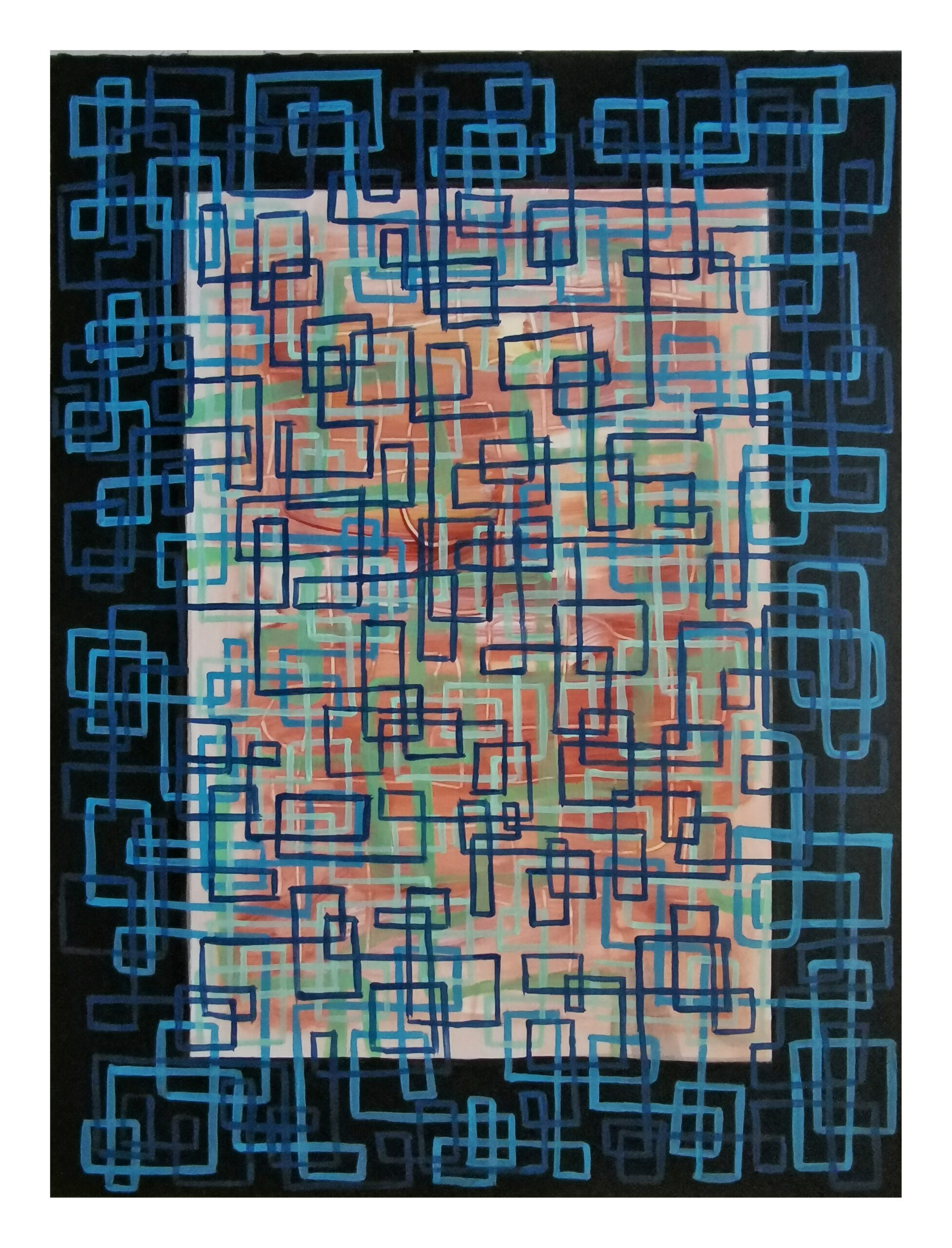 Conceptual framework, 2021, 50 x 50 cm, Acryl on Canvas