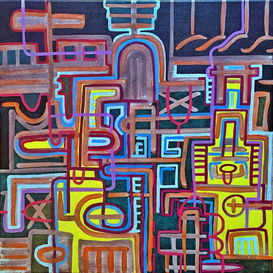 Downtown, 2018, 50 x 50 cm, Acryl on Canvas