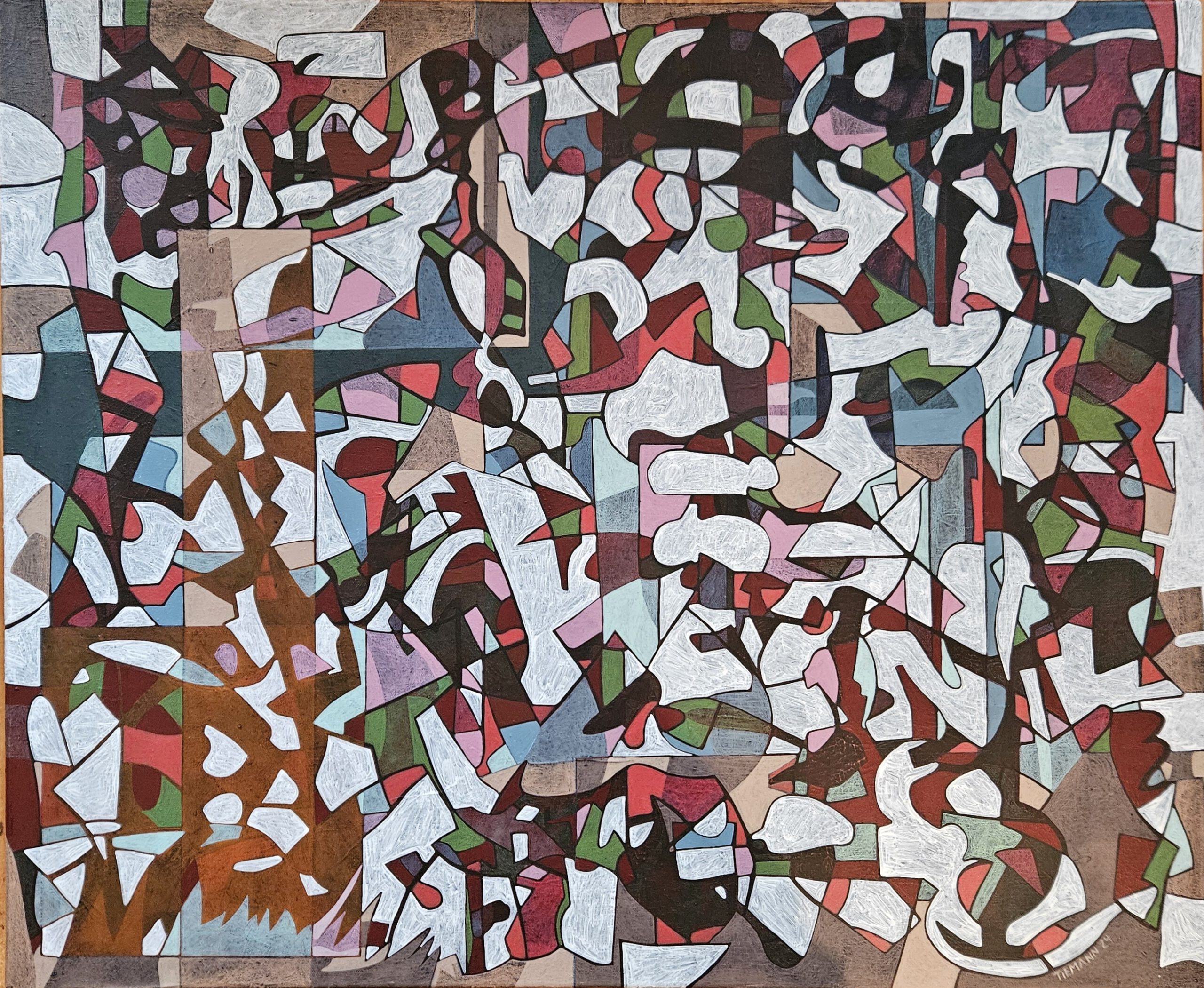 Hidden observation, 2024, 80,50 x 66 cm, Acryl on Canvas