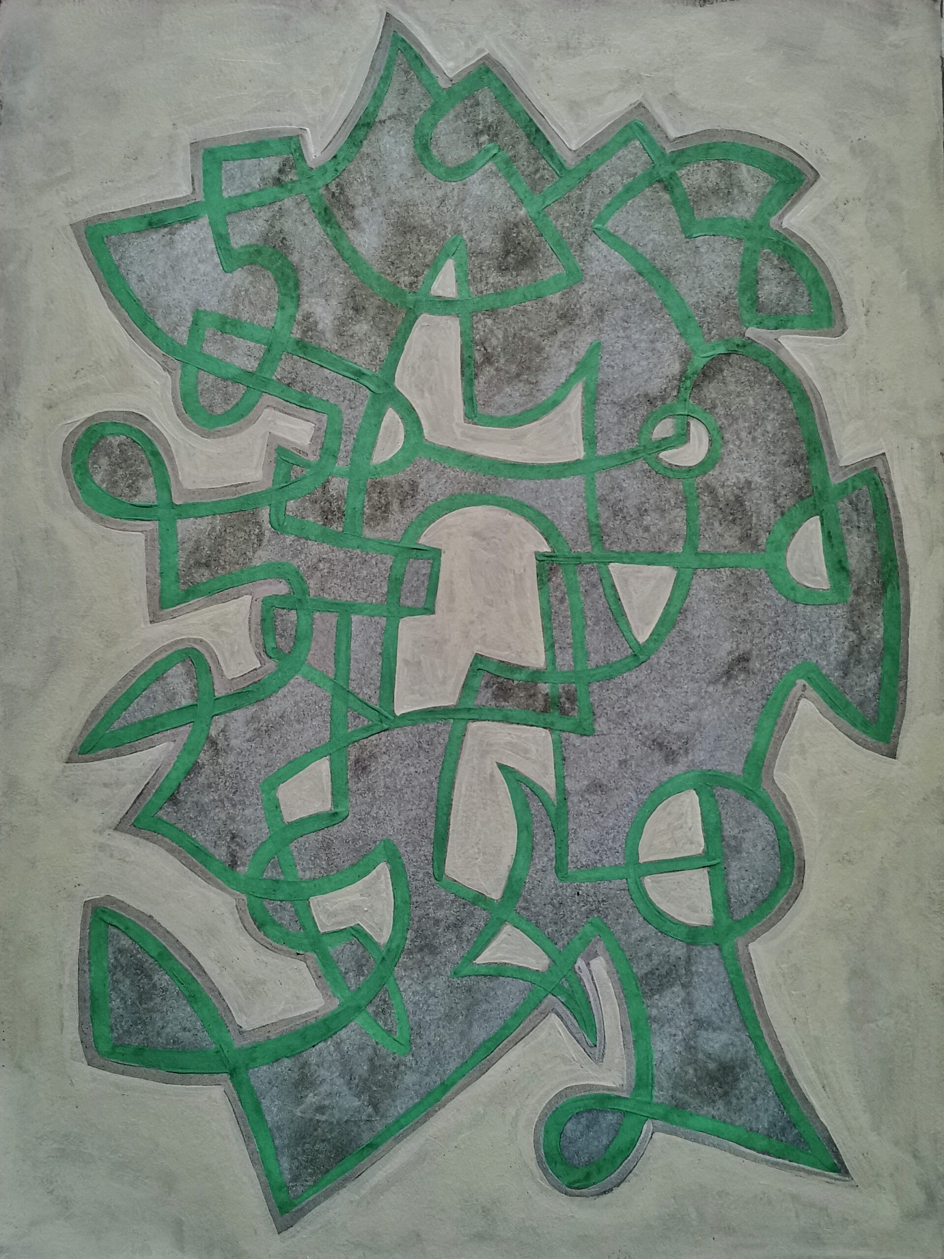 In flagranti, 2020, 24 x 32 cm, Acryl on Paper