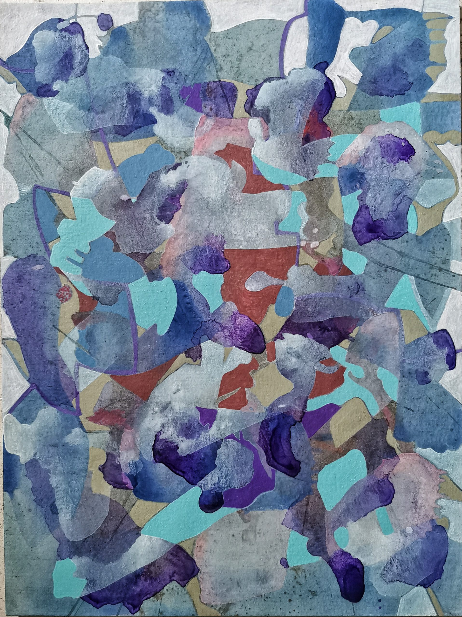 What happens on a grey day, 2020, 24 x 32 cm, Acryl on Paper