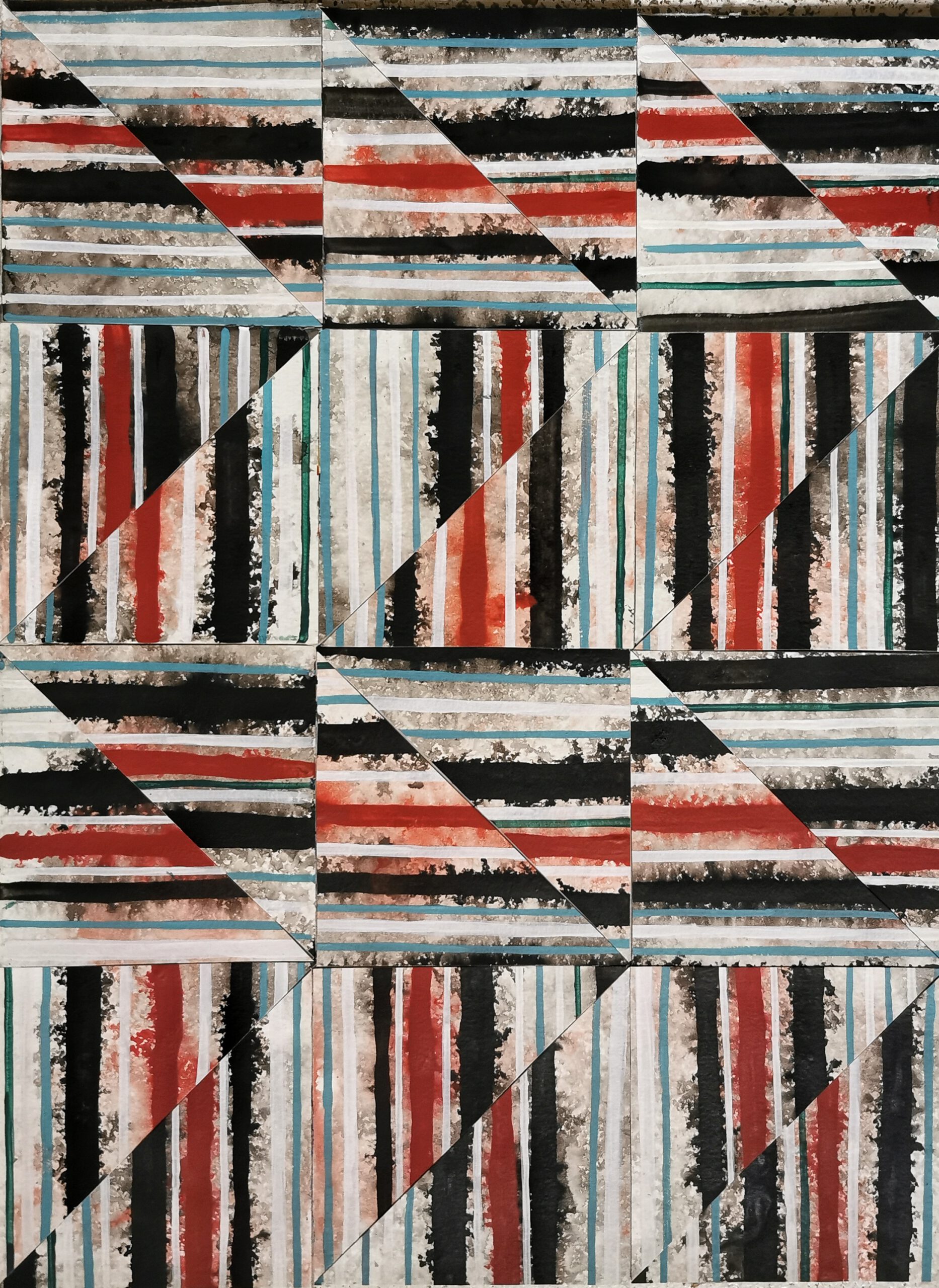24 x 32 cm, acryl on papercollage, 2021, 24 x 32 cm, Acryl on papercollage