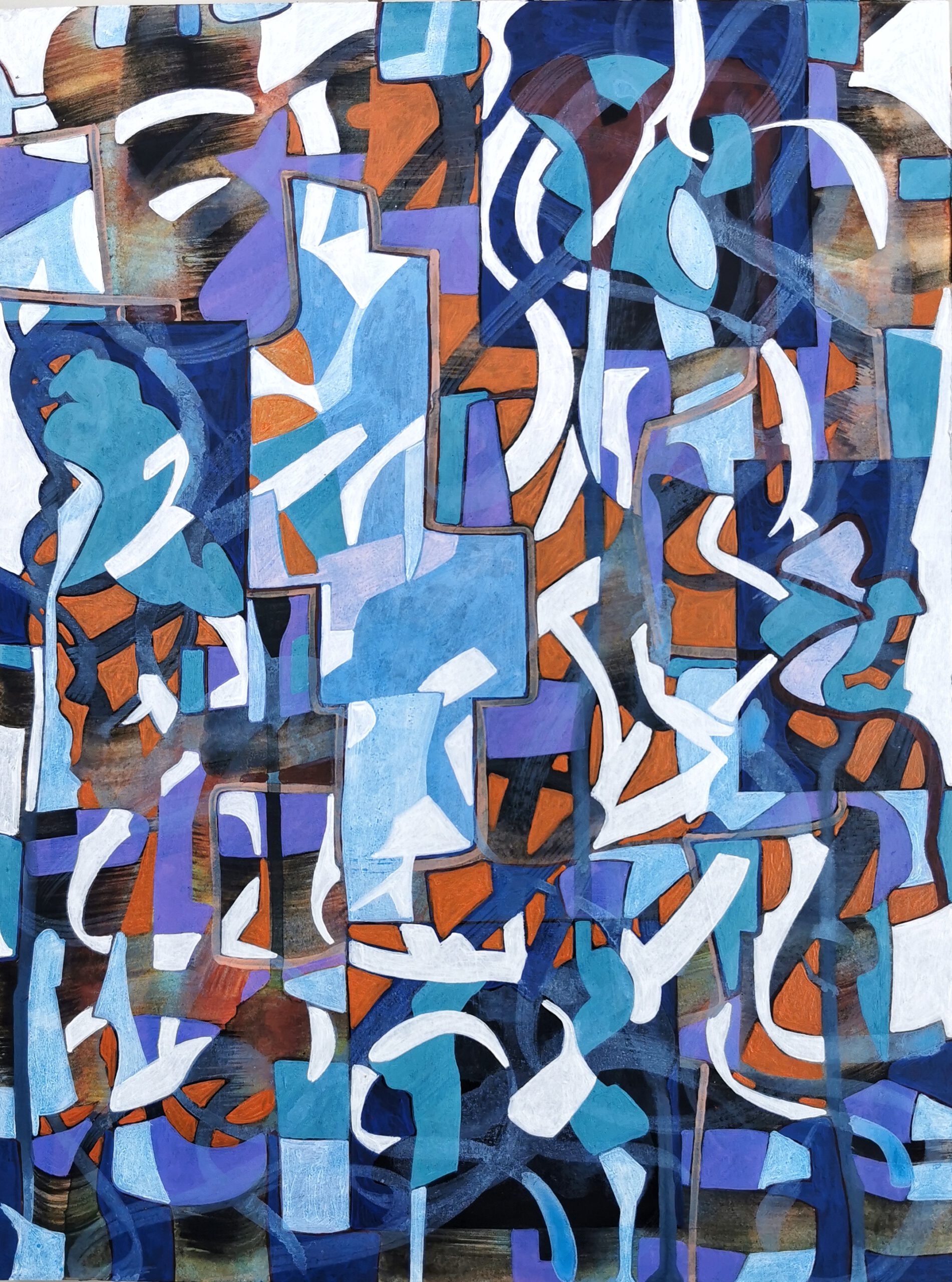 Based lifeforms, 2021, 24 x 32 cm, Acryl on Paper