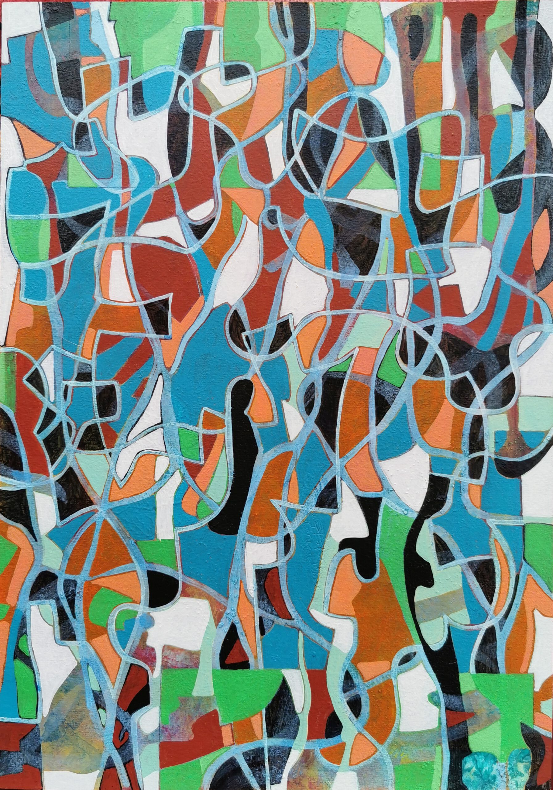 Why are you here?, 2022, 24 x 32 cm, Acryl on Paper
