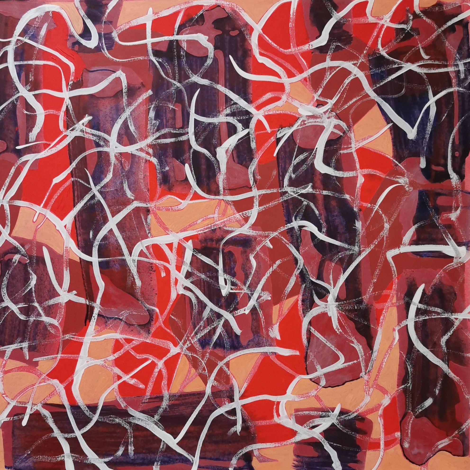 Resonance, 2022, 50 x 50 cm, Acryl on Canvas