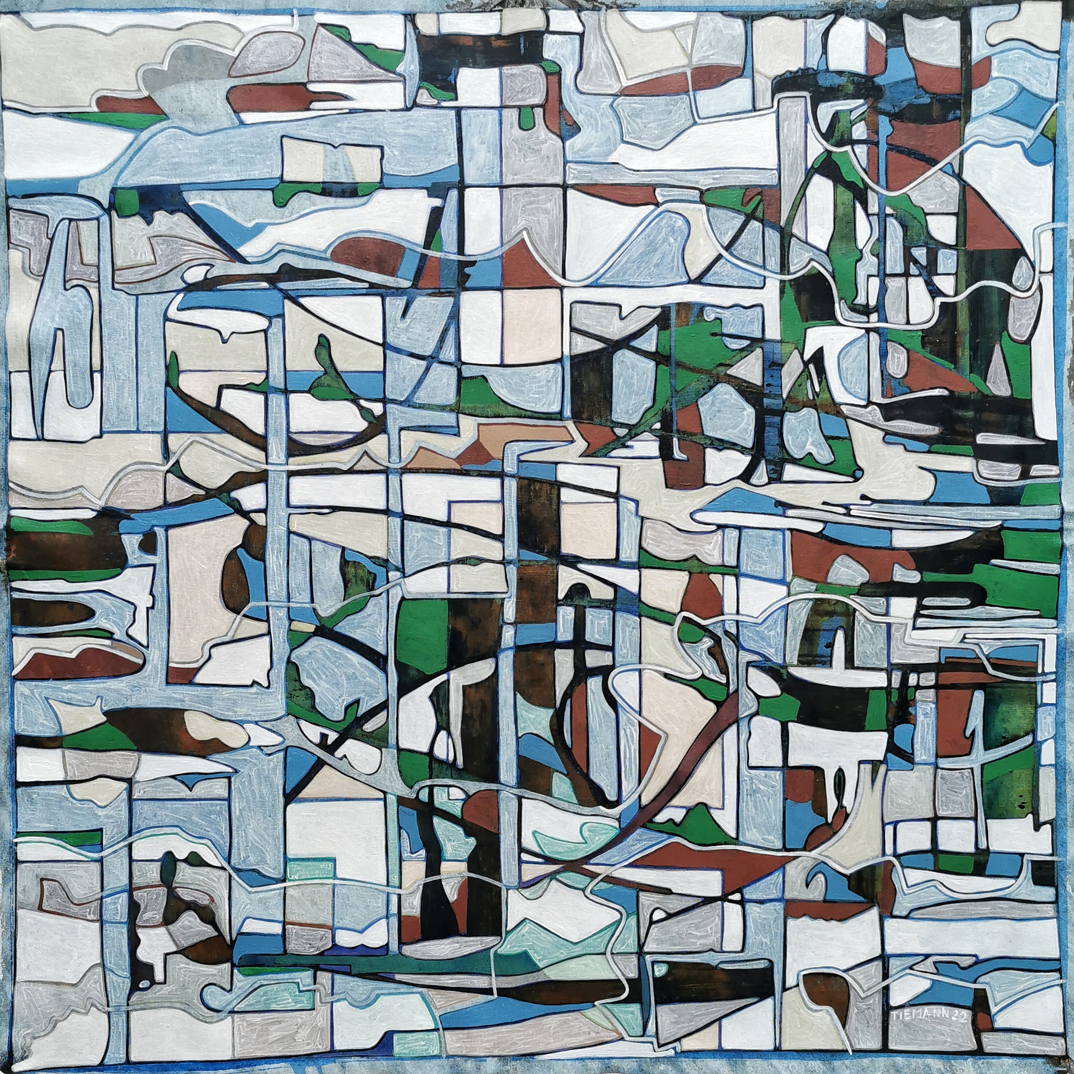 landescape, 2022, 50 x 50 cm, Acryl on Canvas