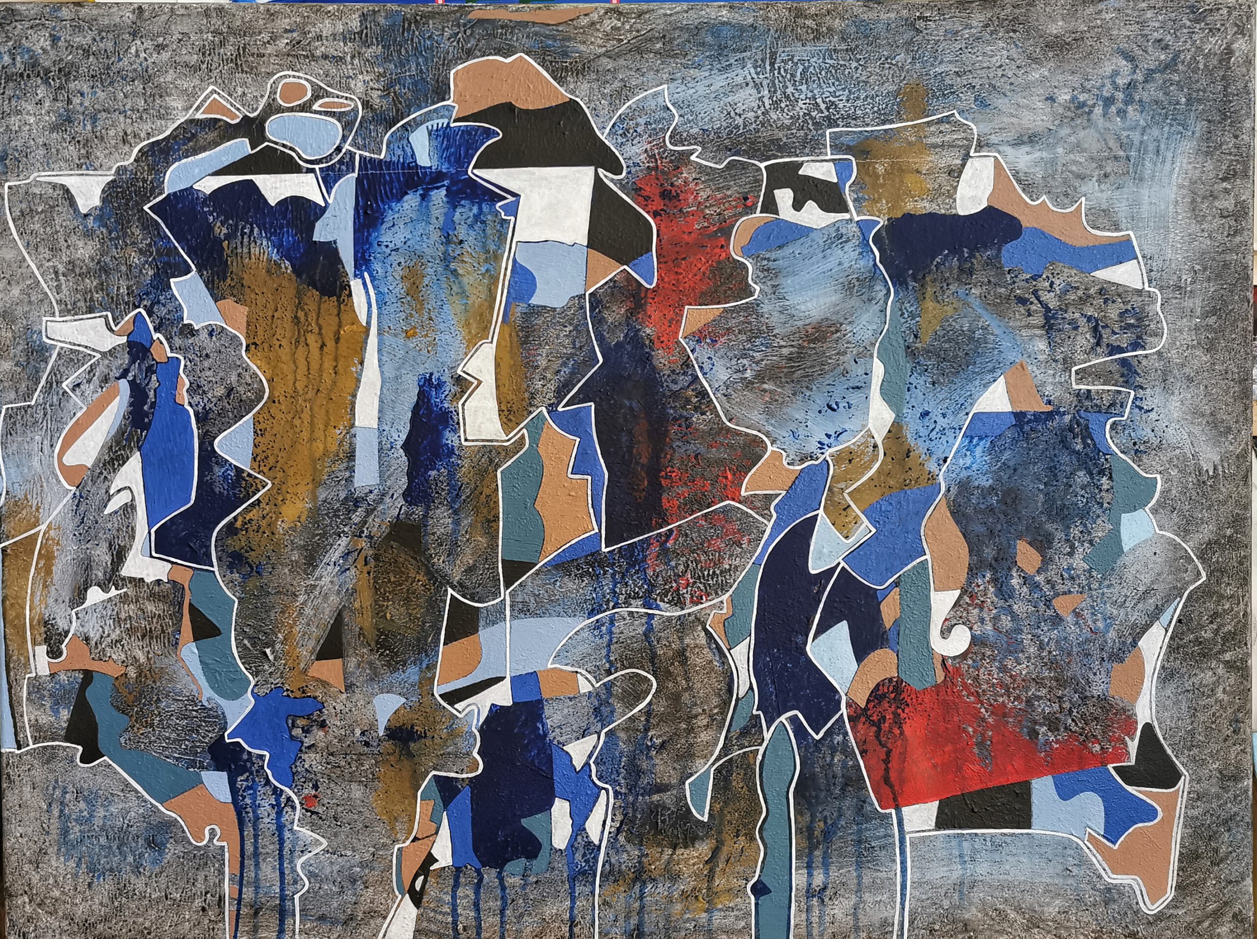 Disengaded happiness
, 2022, 80 x 60 cm, Acryl on Canvas