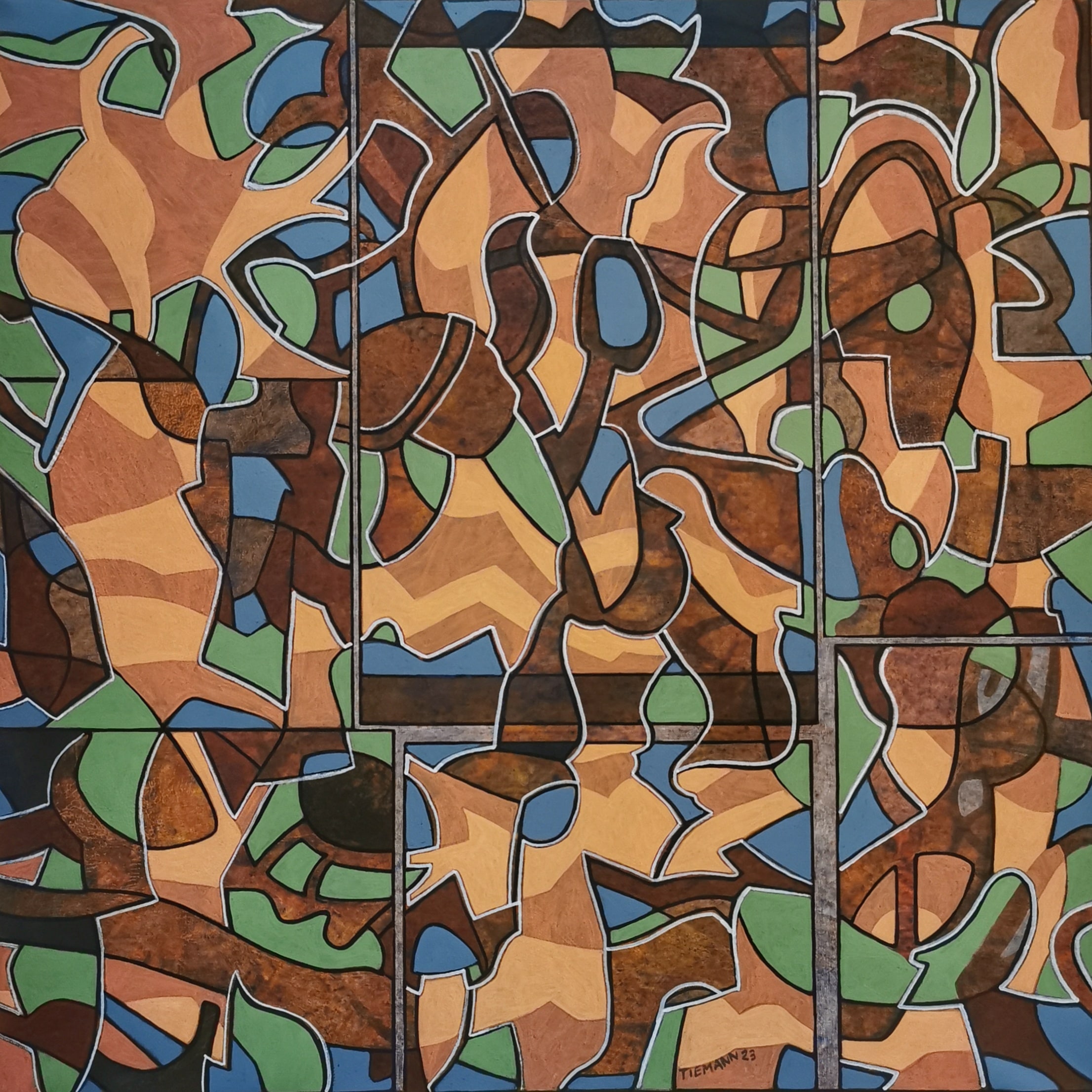 Coming out of hibernation, 2023, 50 x 50 cm, Acryl on Canvas