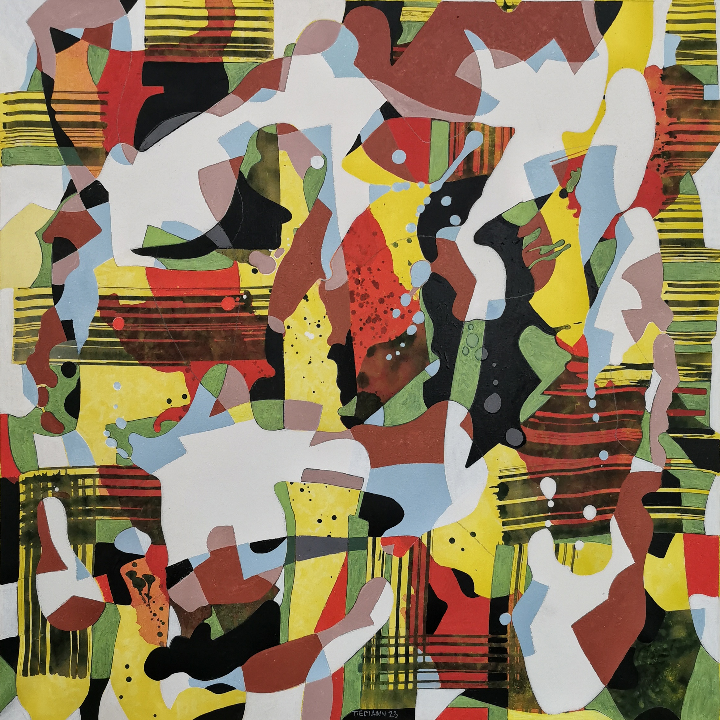 Shrinking moments, 2023, 50 x 50 cm, Acryl on Canvas