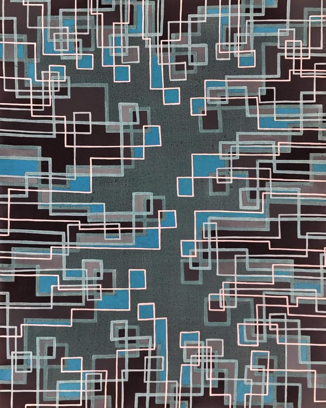 Night frost, 2019, 80 x 100 cm, Acryl on Canvas