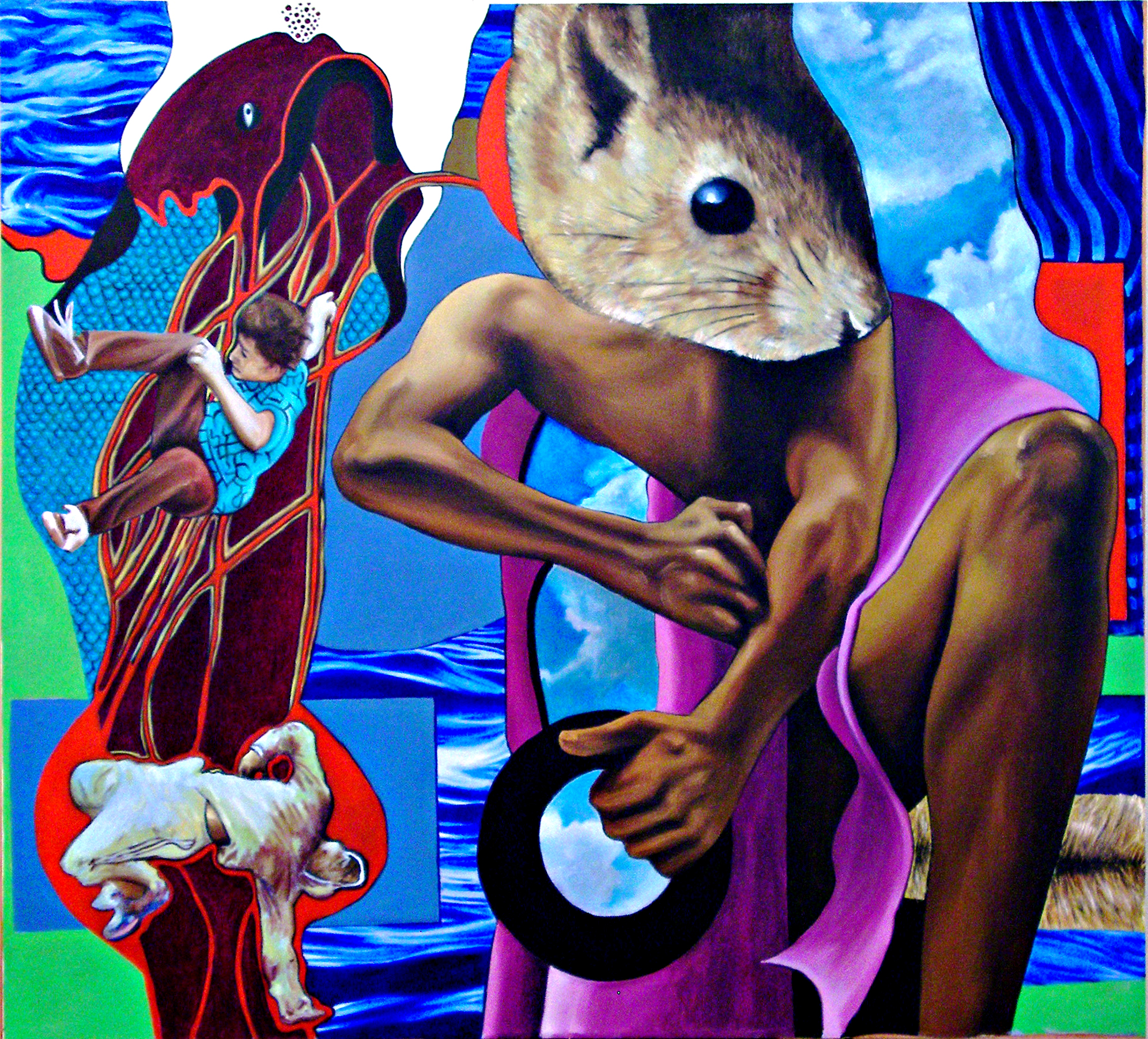 Platz schaffen für Erinnerungen / Create space for memorys, 2009, 90 x 99 cm, Oil on Canvas