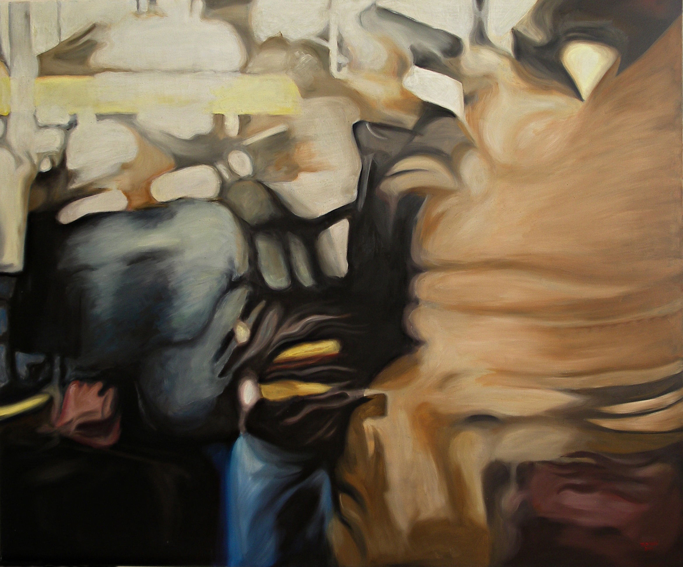 Transit, 2002, 180 x 150 cm, Oil on Canvas